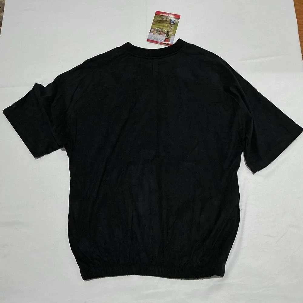 Sunderland of Scotland Windbreaker Mens Medium Black Golf Pullover Activewear - Picture 2 of 8